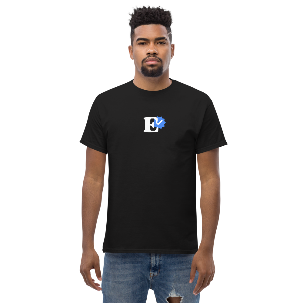 Zentrales (SCHWARZ) klassisches T-Shirt