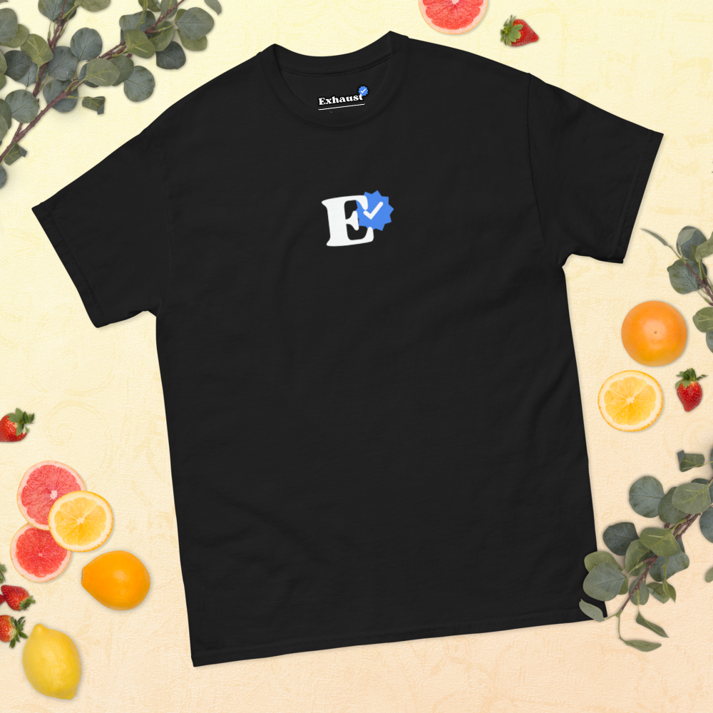 Zentrales (SCHWARZ) klassisches T-Shirt