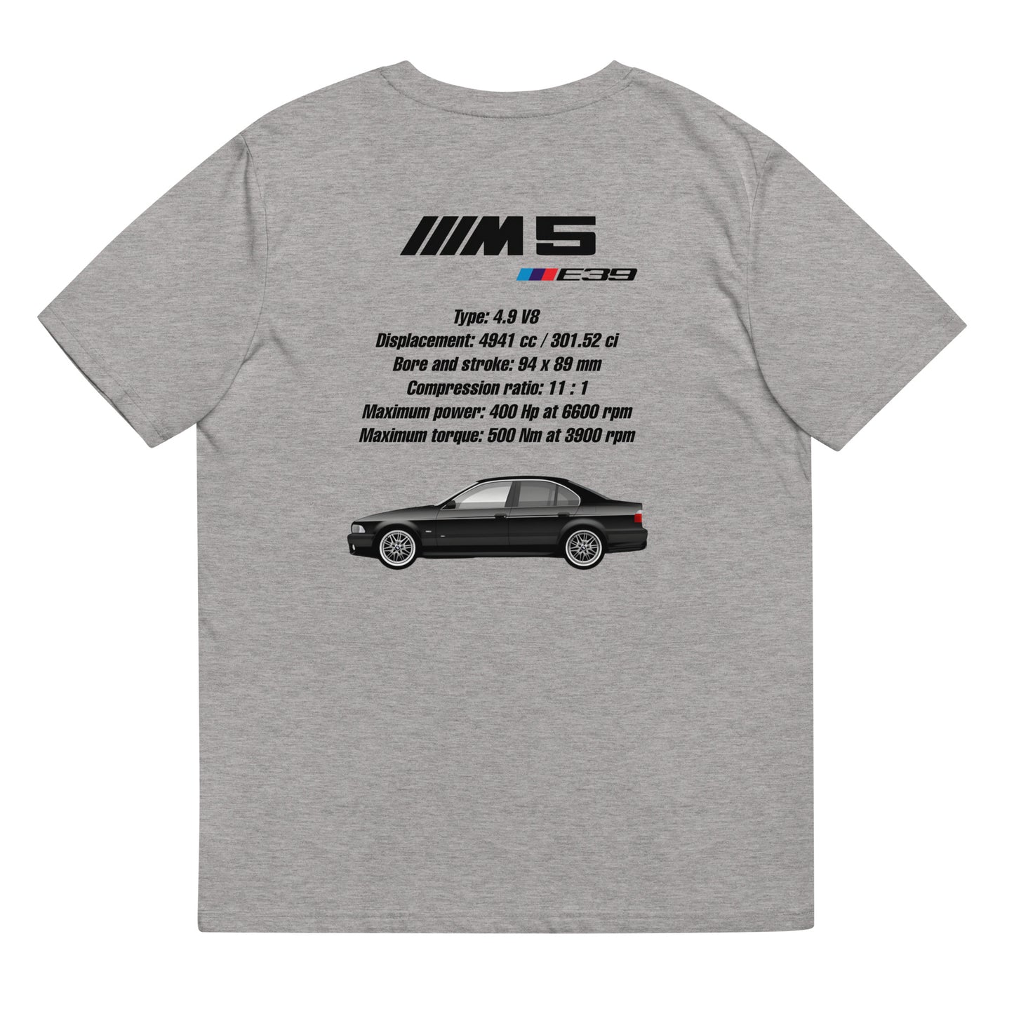 Camiseta BMW E39 M5 (Carbonschwarz)