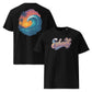 Camiseta Crest of the wave blanca algodón orgánico surf ola lifestyle vintage