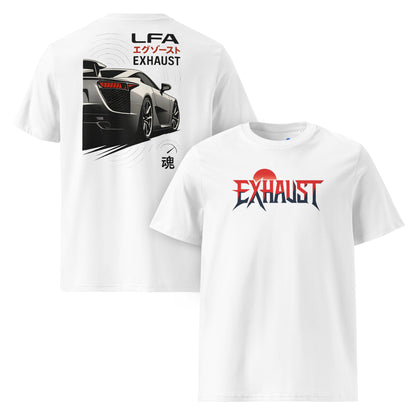Camiseta Lexus LFA algodón orgánico superdeportivo japonés V10 premium motorsport
