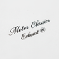 Detalle logo Motor Classics - Algodón orgánico premium calidad

