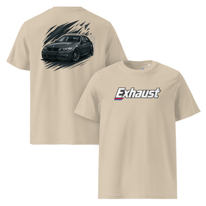 Camiseta BMW serie 3 E90 beige desert dust algodón orgánico deportivo alemán premium