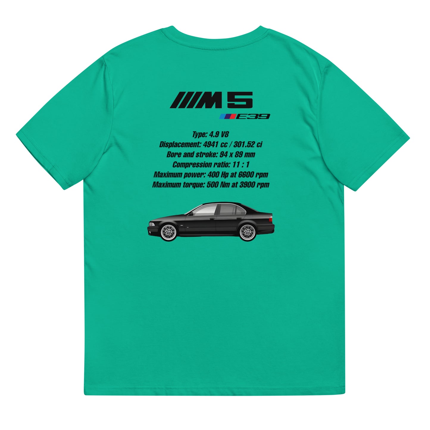 BMW E39 M5 T-Shirt (Carbonschwarz)