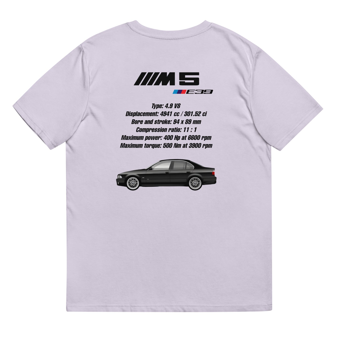 BMW E39 M5 T-Shirt (Carbonschwarz)