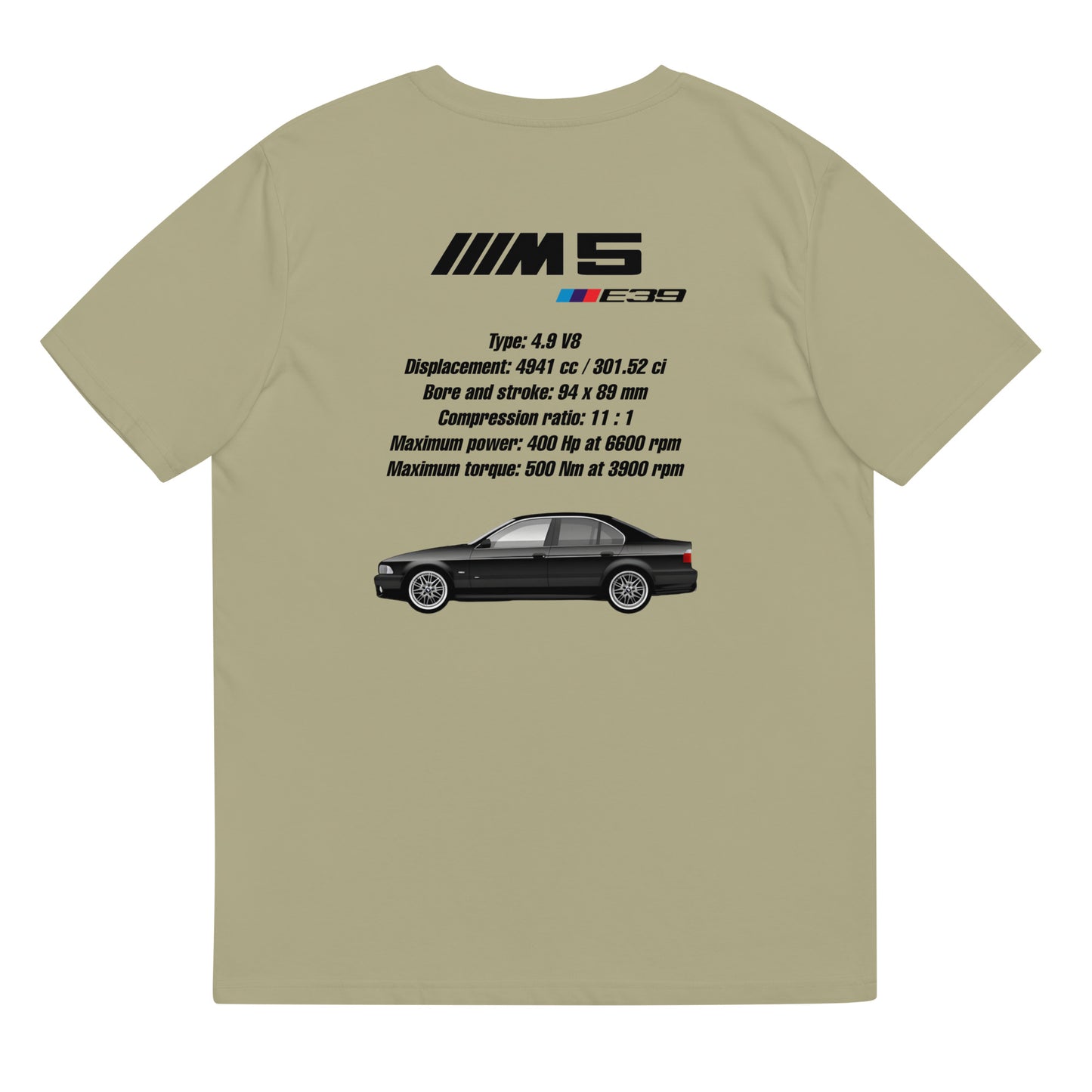 BMW E39 M5 T-Shirt (Carbonschwarz)