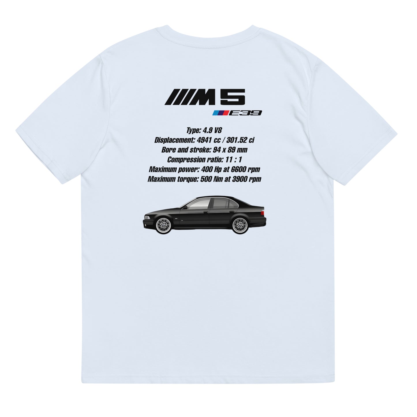 BMW E39 M5 T-Shirt (Carbonschwarz)