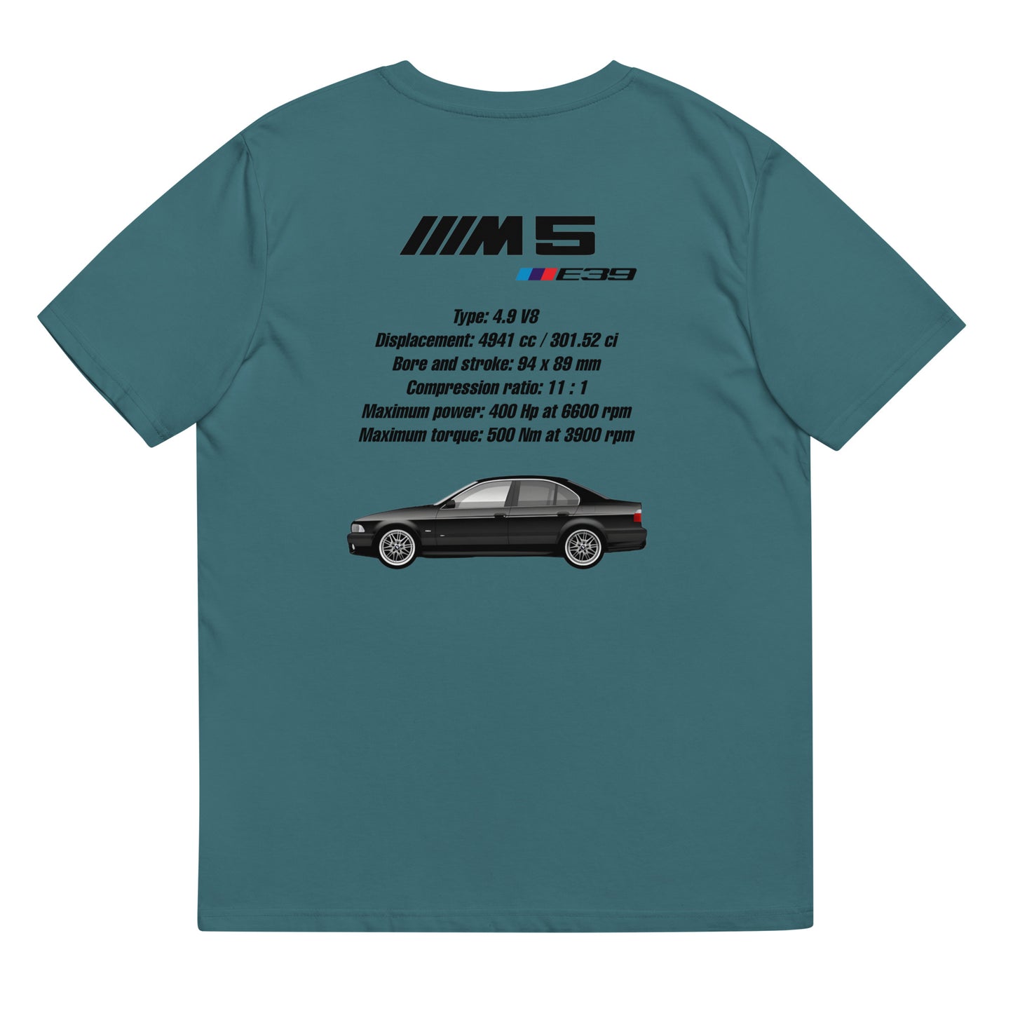 BMW E39 M5 T-Shirt (Carbonschwarz)