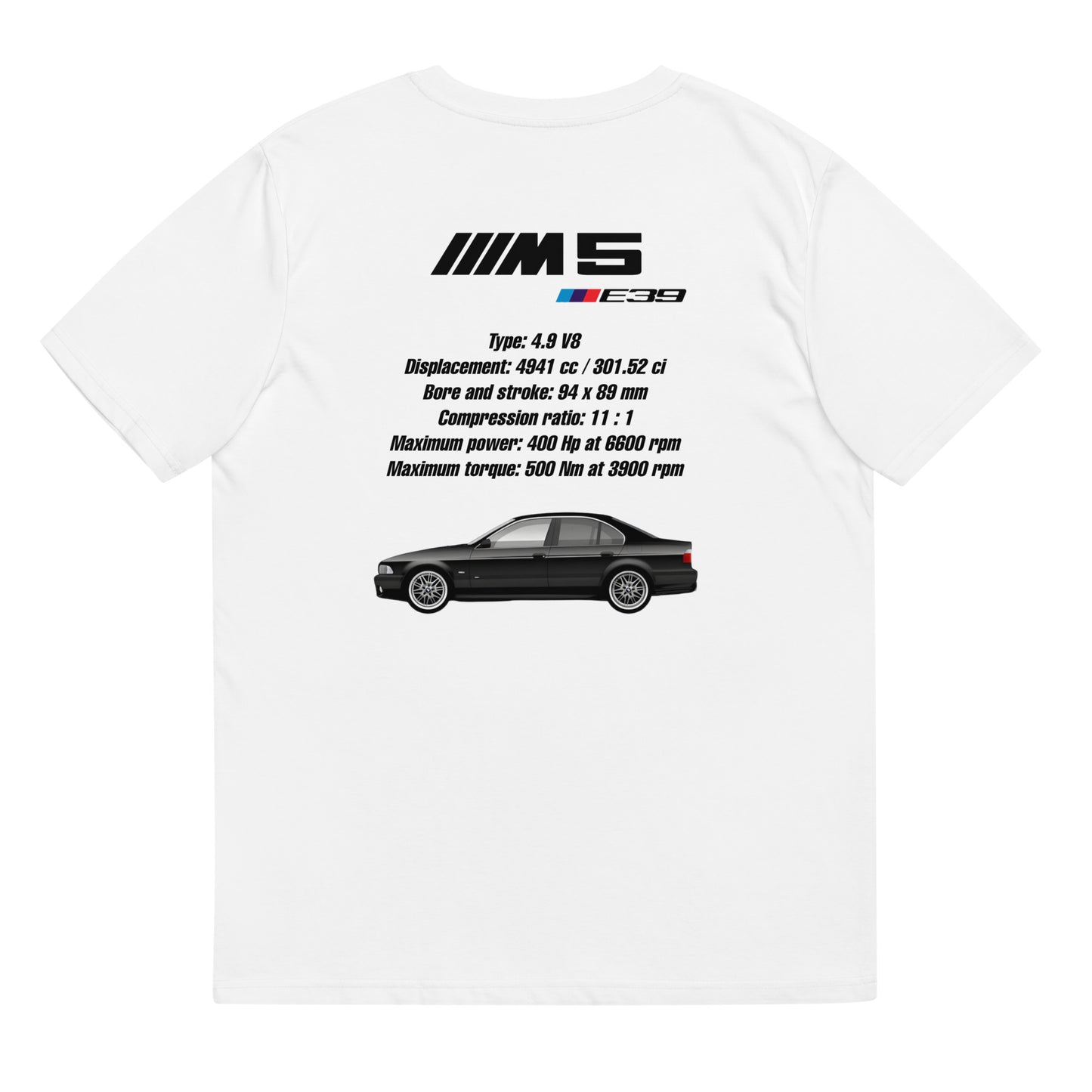 BMW E39 M5 T-Shirt (Carbonschwarz)