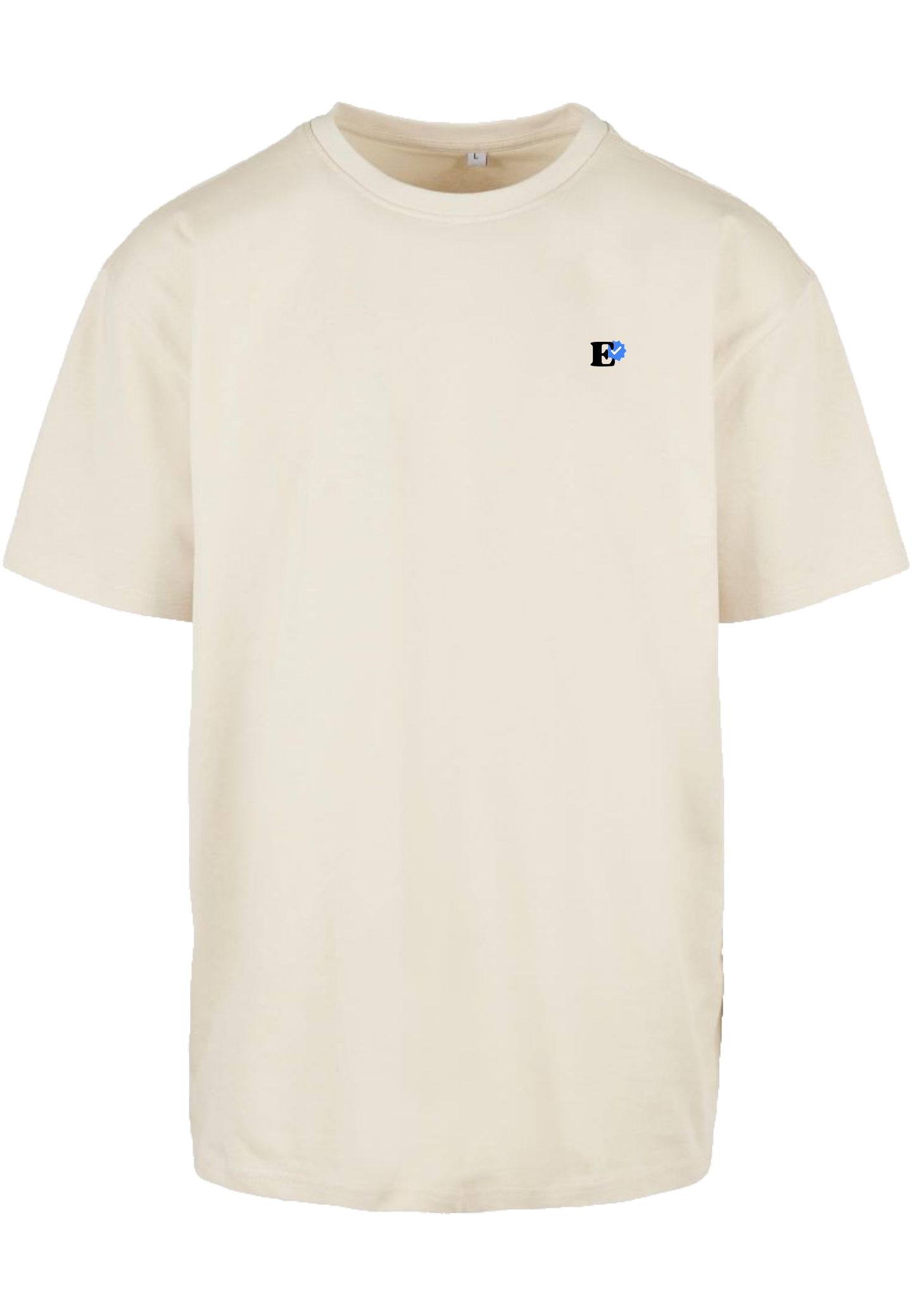 Clásica camiseta de color White/Sand extra larga con la frase I like drift en color (negro y azul) impreso en la parte trasera. Llamarás la atención en cada curva.