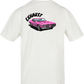 Clásica camiseta de color White extra larga, con la imagen de un Pontiac GTO en color (rosa) impreso en la parte trasera. Llamarás la atención sin duda.